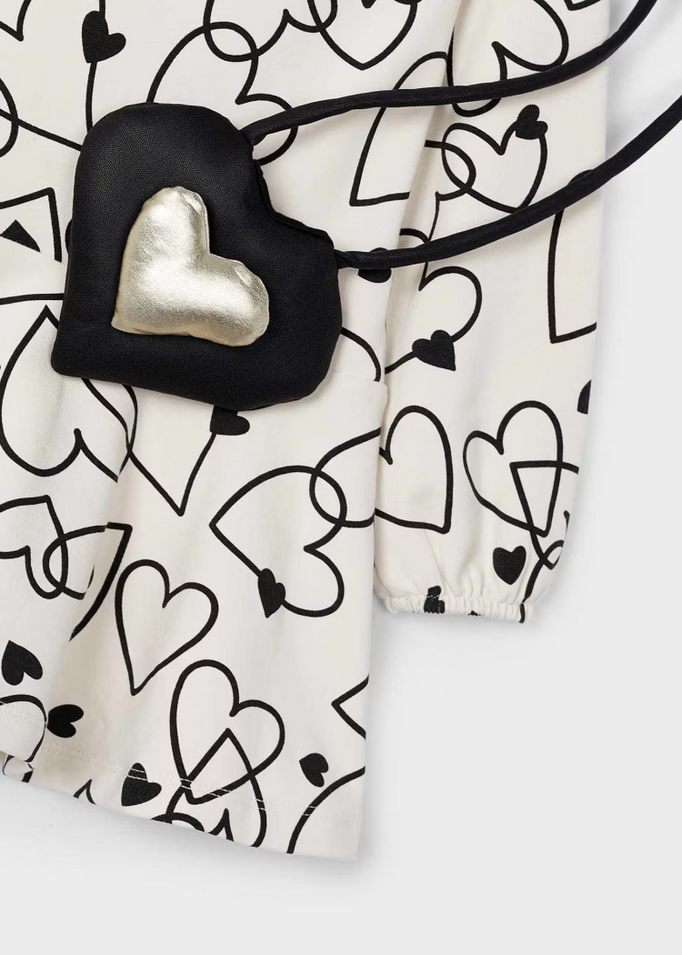 ABITO VESTITO BORSA BAMBINA MAYORAL 4931 04931 11 BEIGE ORIGINALE AI 2025