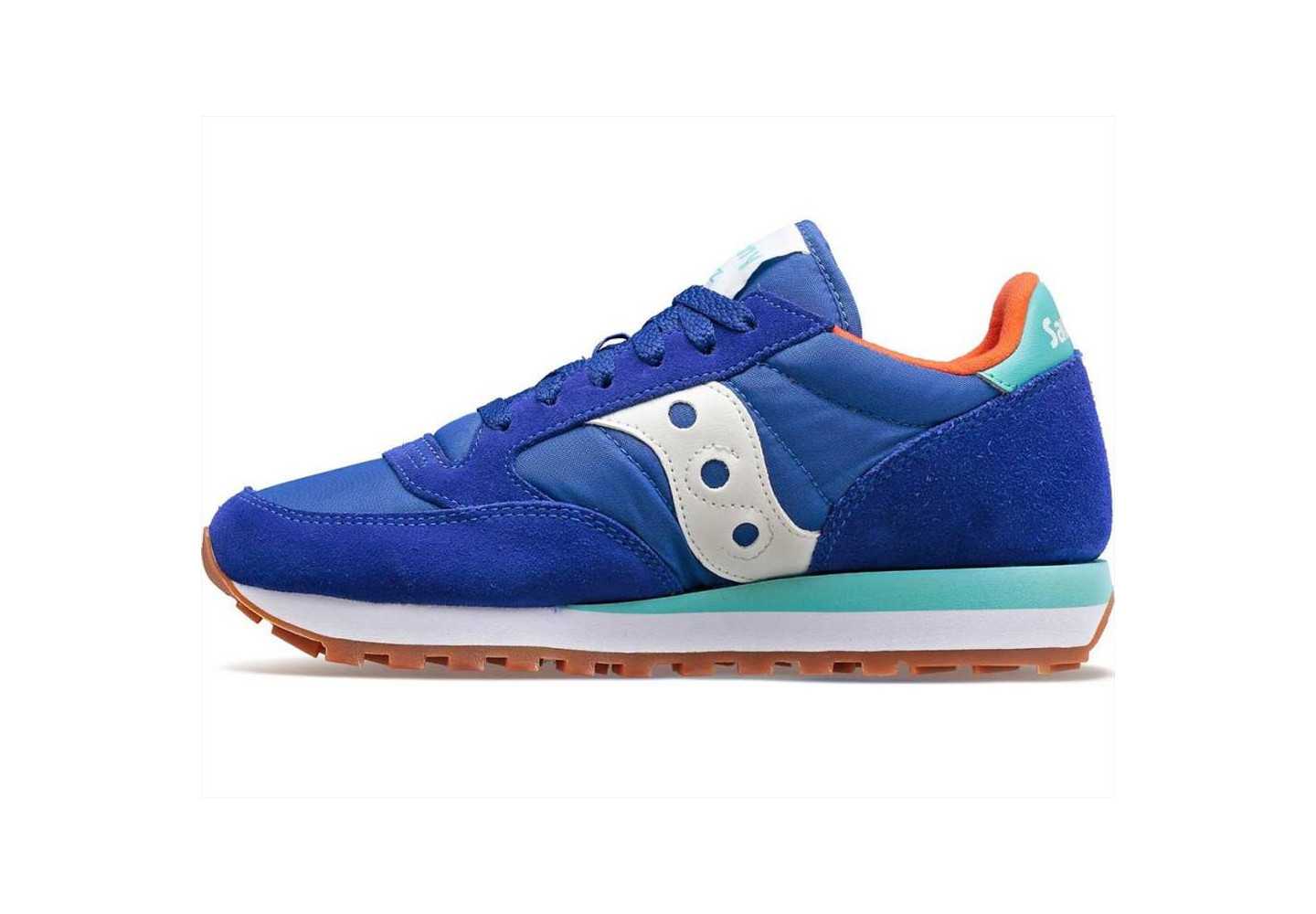 SCARPE SNEAKERS DONNA SAUCONY JAZZ ORIGINAL S1044 666 PELLE BLU PE 2024