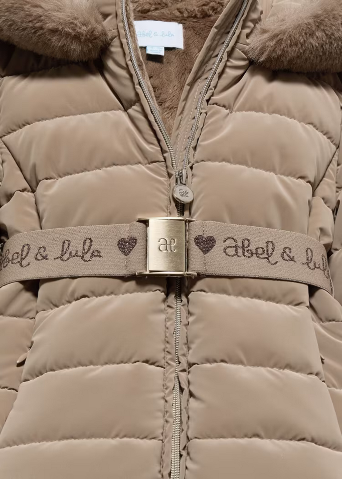 GIUBBINO GIUBBOTTO BAMBINA ABEL E LULA 5839 05839 21 BEIGE ORIGINALE AI 2025