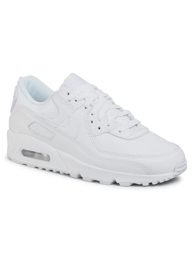 SCARPE SNEAKERS UOMO NIKE AIR MAX 90 LTR CZ5594 100 BIANCO WHITE PELLE AI 2025