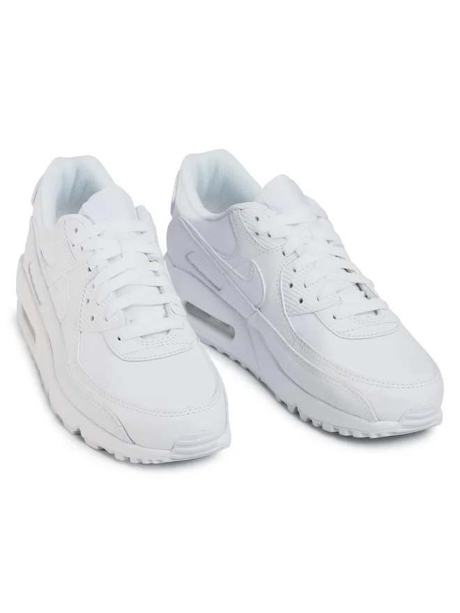 SCARPE SNEAKERS UOMO NIKE AIR MAX 90 LTR CZ5594 100 BIANCO WHITE PELLE AI 2025