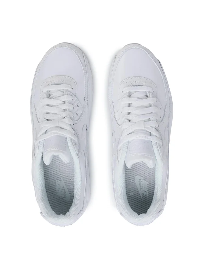 SCARPE SNEAKERS UOMO NIKE AIR MAX 90 LTR CZ5594 100 BIANCO WHITE PELLE AI 2025