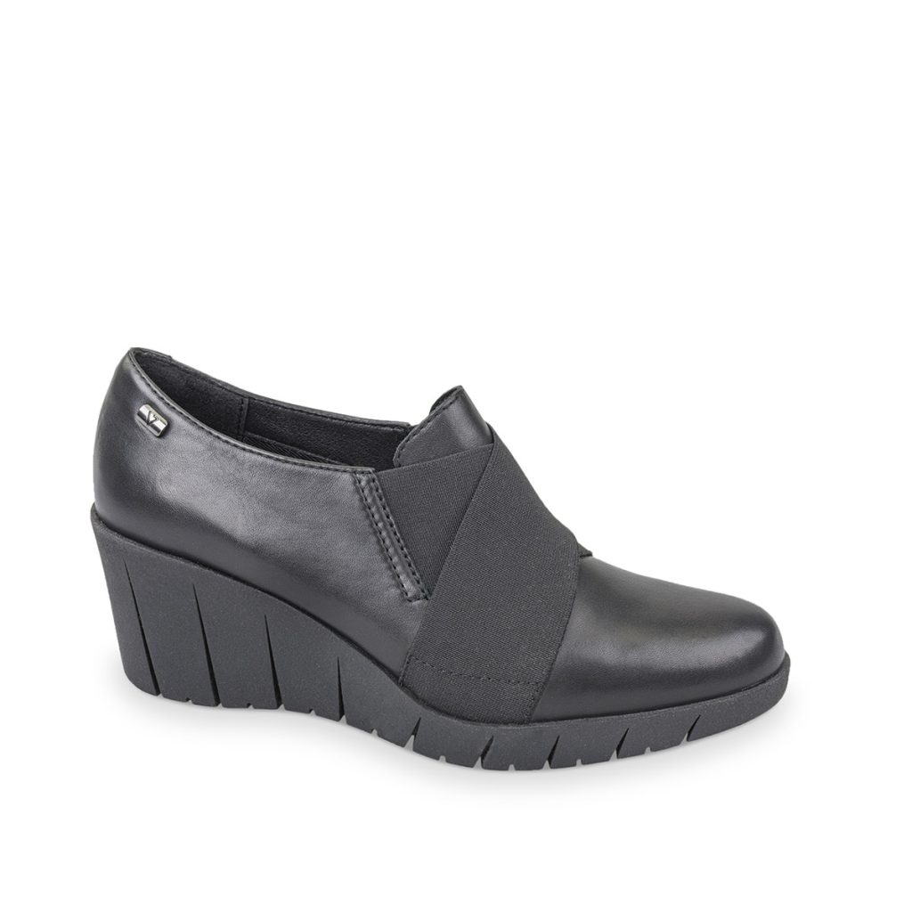 SCARPE SLIP ON ZEPPA DONNA VALLEVERDE 36491 PELLE NERO ORIGINALE AI 2025