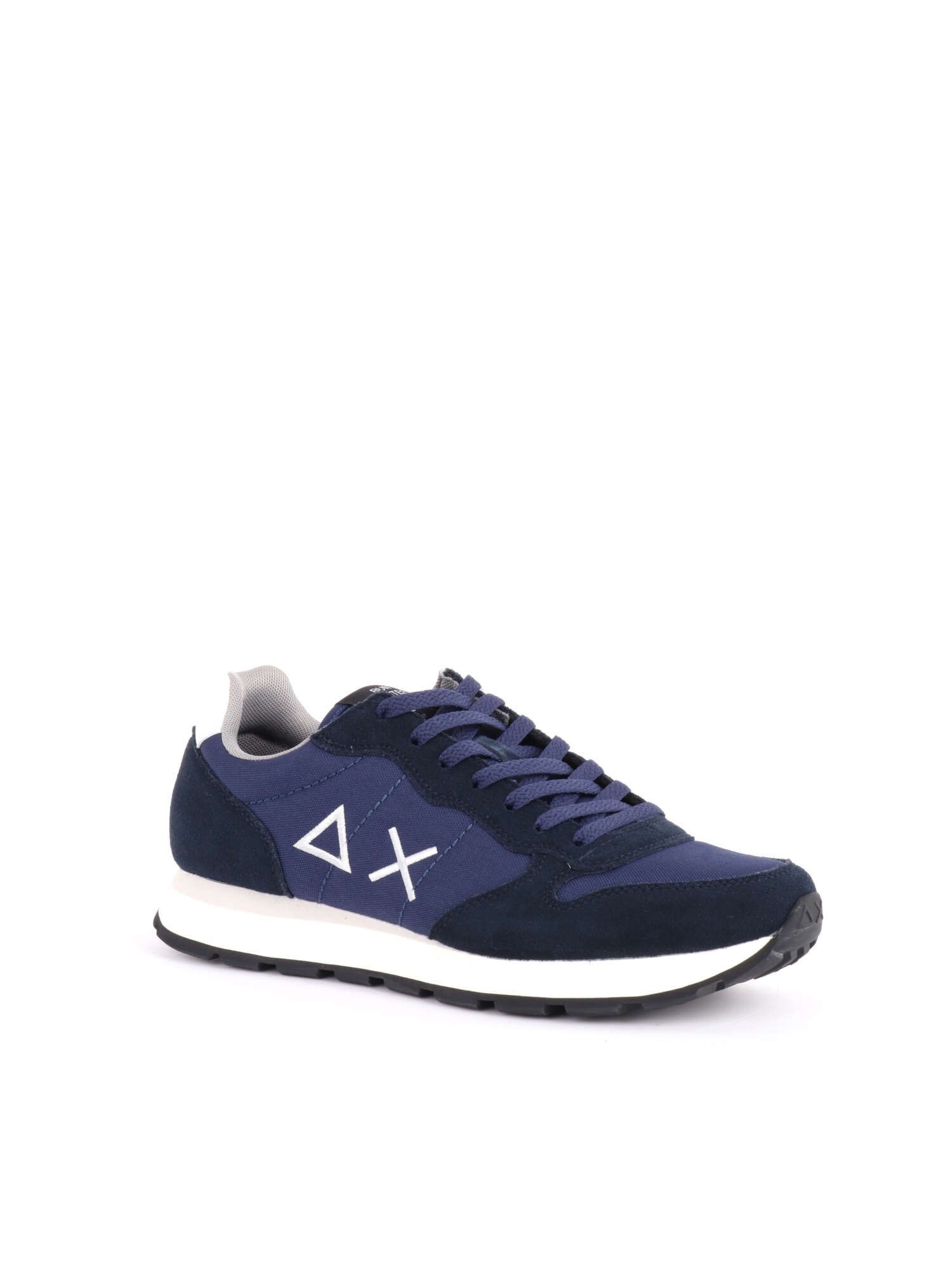 SCARPE SNEAKERS UOMO SUN 68 TOM SOLID Z44101 PELLE 07 BLU ORIGINALE AI 2025