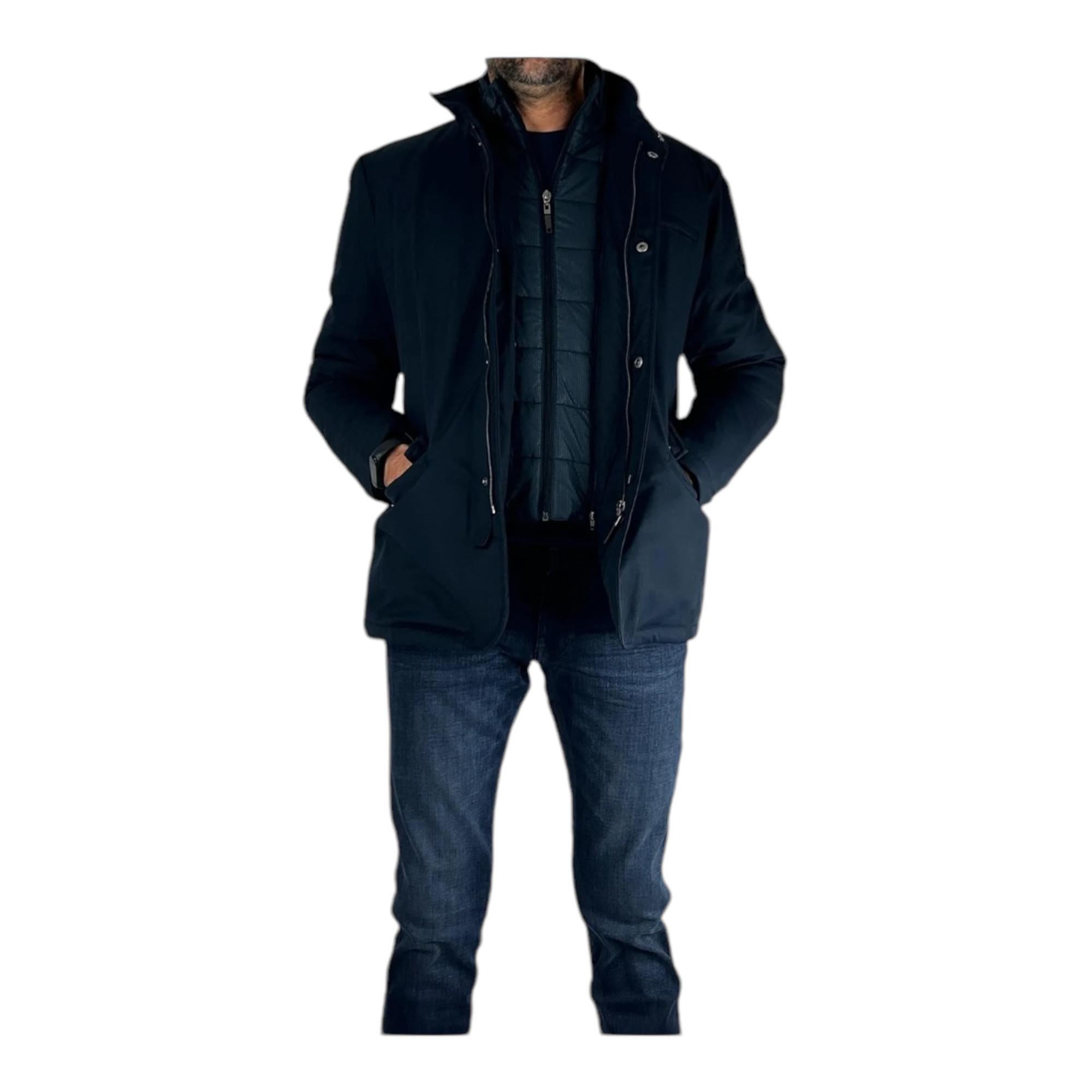 GIUBBINO GIUBBOTTO UOMO DOUBLE EIGHT BAST 8 PB70 1515 B148 BLU ORIGINALE AI 2025