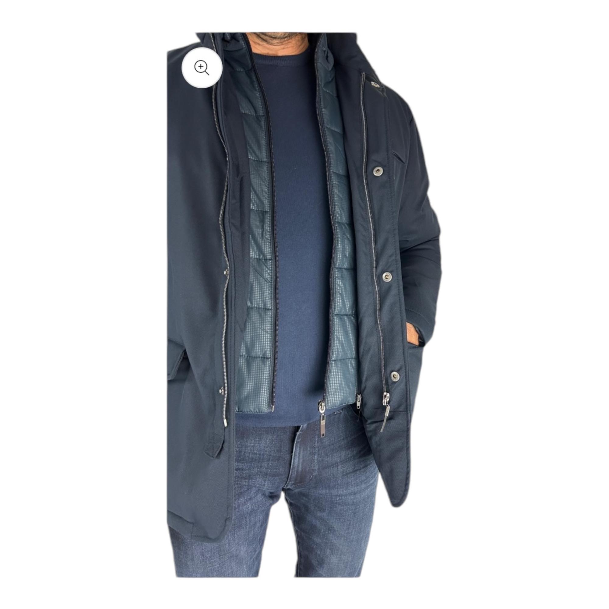 GIUBBINO GIUBBOTTO UOMO DOUBLE EIGHT BAST 8 PB70 1515 B148 BLU ORIGINALE AI 2025