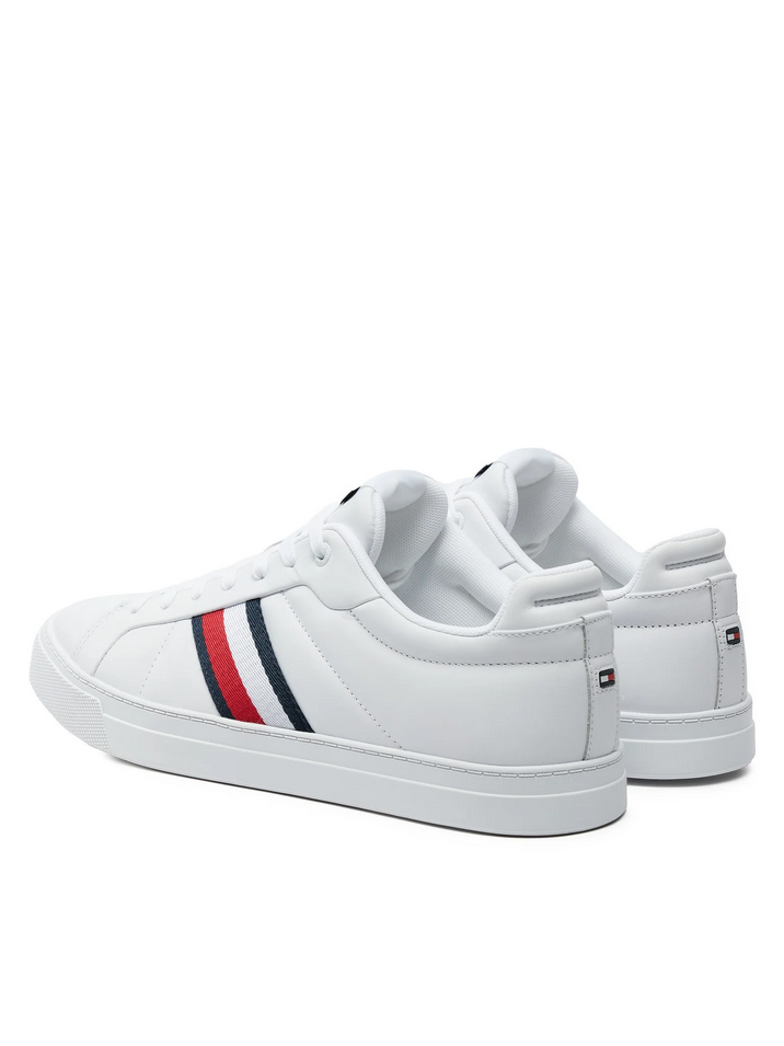 SCARPE SNEAKERS UOMO TOMMY HILFIGER FM0FM05163 ECO PELLE BIANCO ORIGINAL AI 2025
