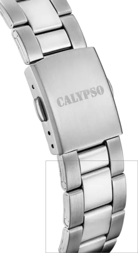 OROLOGIO ANALOGICO DONNA CALYPSO K5863 3 ACCIAIO 32 BLU ORIGINALE AI 2025