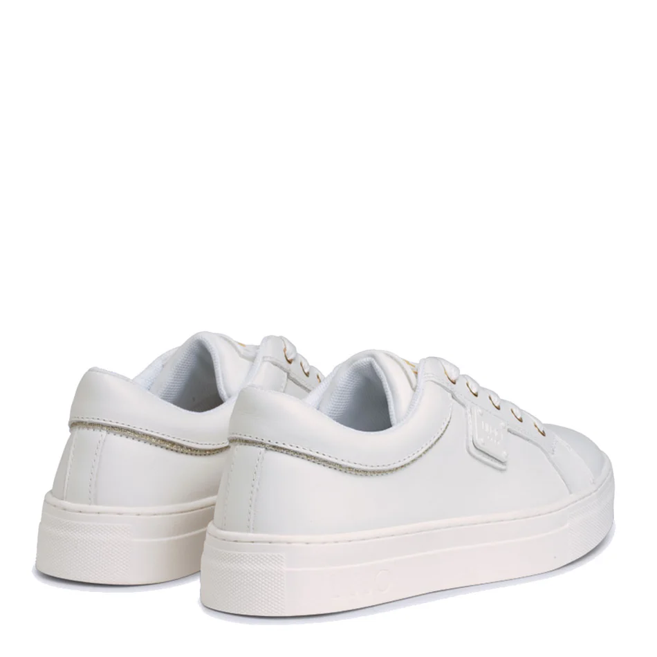 SCARPE SNEAKERS BAMBINA LIU JO ALICIA 204 4F2329 P0102 PELLE BIANCO ORIGINAL2025