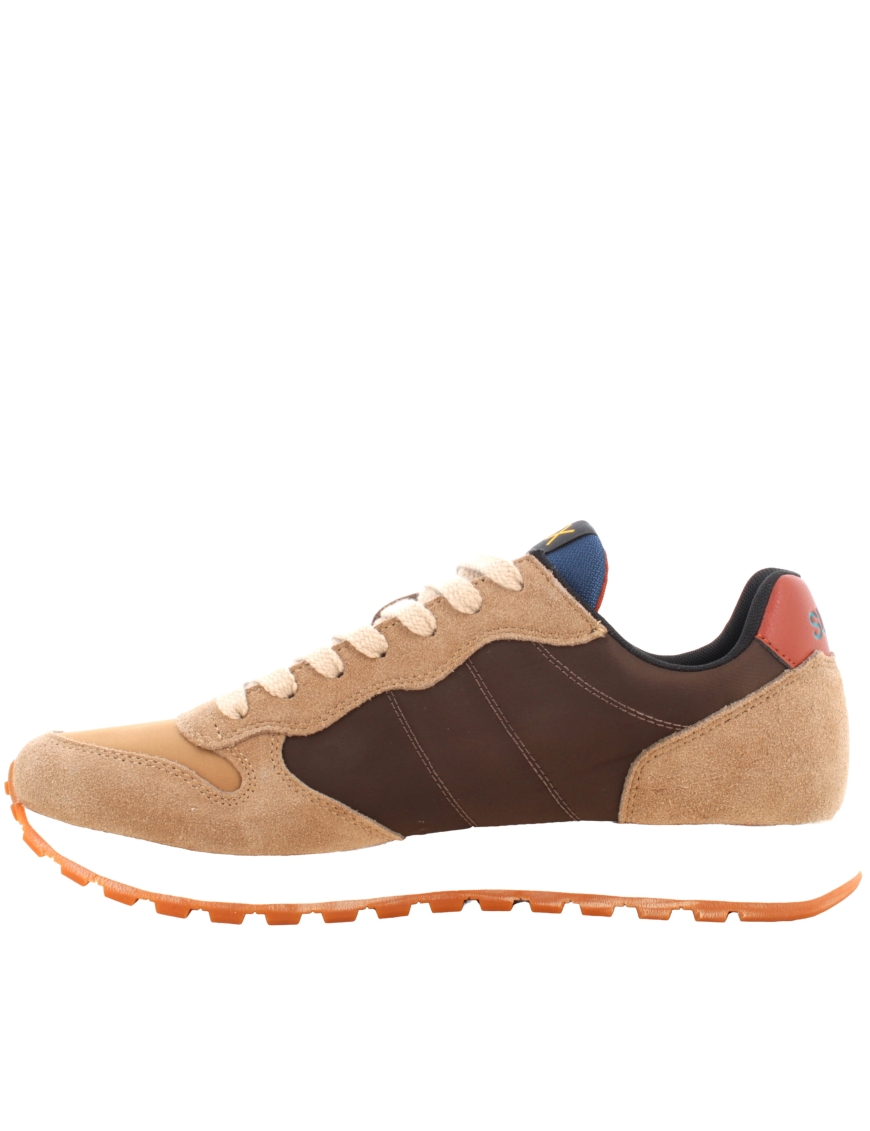SCARPE SNEAKERS UOMO SUN68 SUN 68 JAKI BICOLOR Z44114 PELLE BEIGE ORIGINALAI2025
