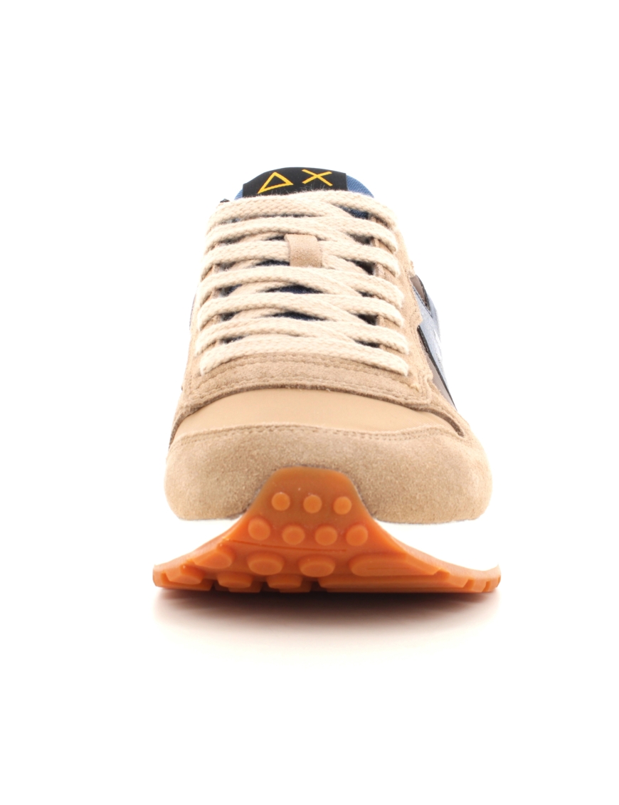 SCARPE SNEAKERS UOMO SUN68 SUN 68 JAKI BICOLOR Z44114 PELLE BEIGE ORIGINALAI2025