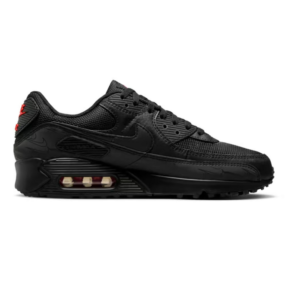 SCARPE SNEAKERS UOMO NIKE AIR MAX 90 DZ4504 PELLE 003 NERO ORIGINALE AI 2025