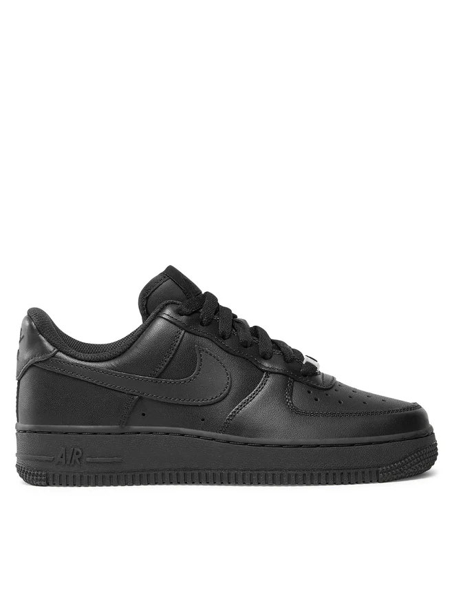 SCARPE SNEAKERS DONNA NIKE AIR FORCE 1 07 DD8959 PELLE 001 NERO ORIGINAL AI 2025