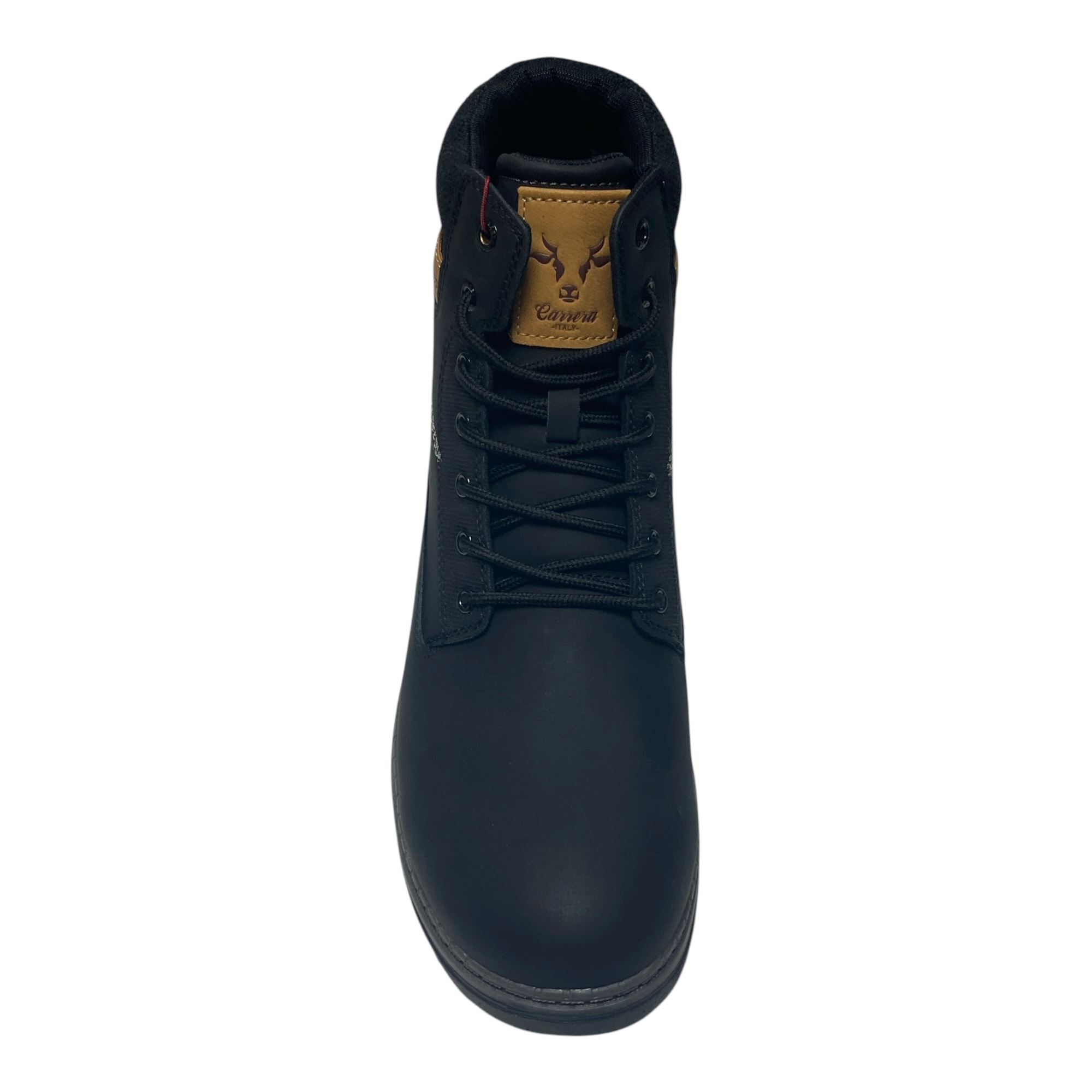 SCARPE SCARPONI UOMO CARRERA CAM73203 ECO PELLE 2020 NERO ORIGINALE AI 2025