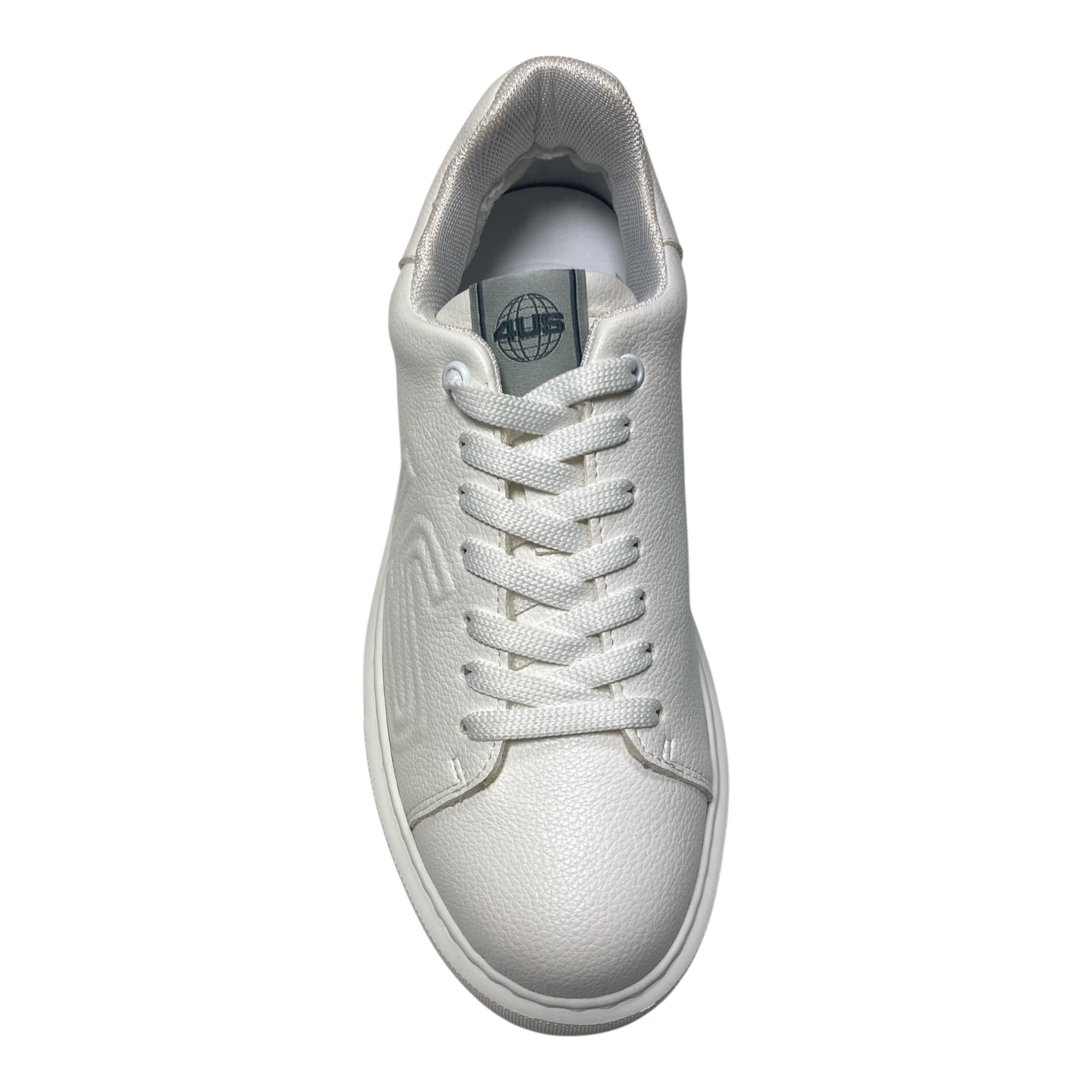 SCARPE SNEAKERS DONNA 4US CESARE PACIOTTI CC7100GR PELLE BIANCO ORIGINAL AI 2025