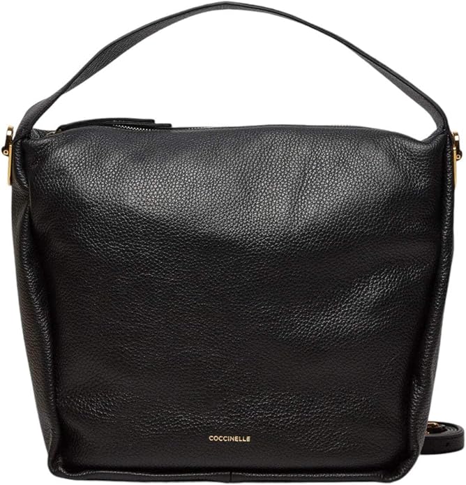 BORSA BORSE DONNA COCCINELLE OLIVER E1 REA 13 01 01 PELLE NERO ORIGINALE AI 2025