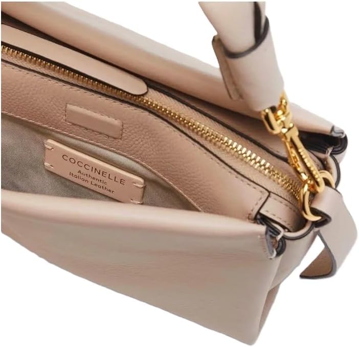 BORSA BORSE DONNA COCCINELLE BOHEME E1 M50 58 01 01 PELLE ROSA ORIGINALE AI 2025