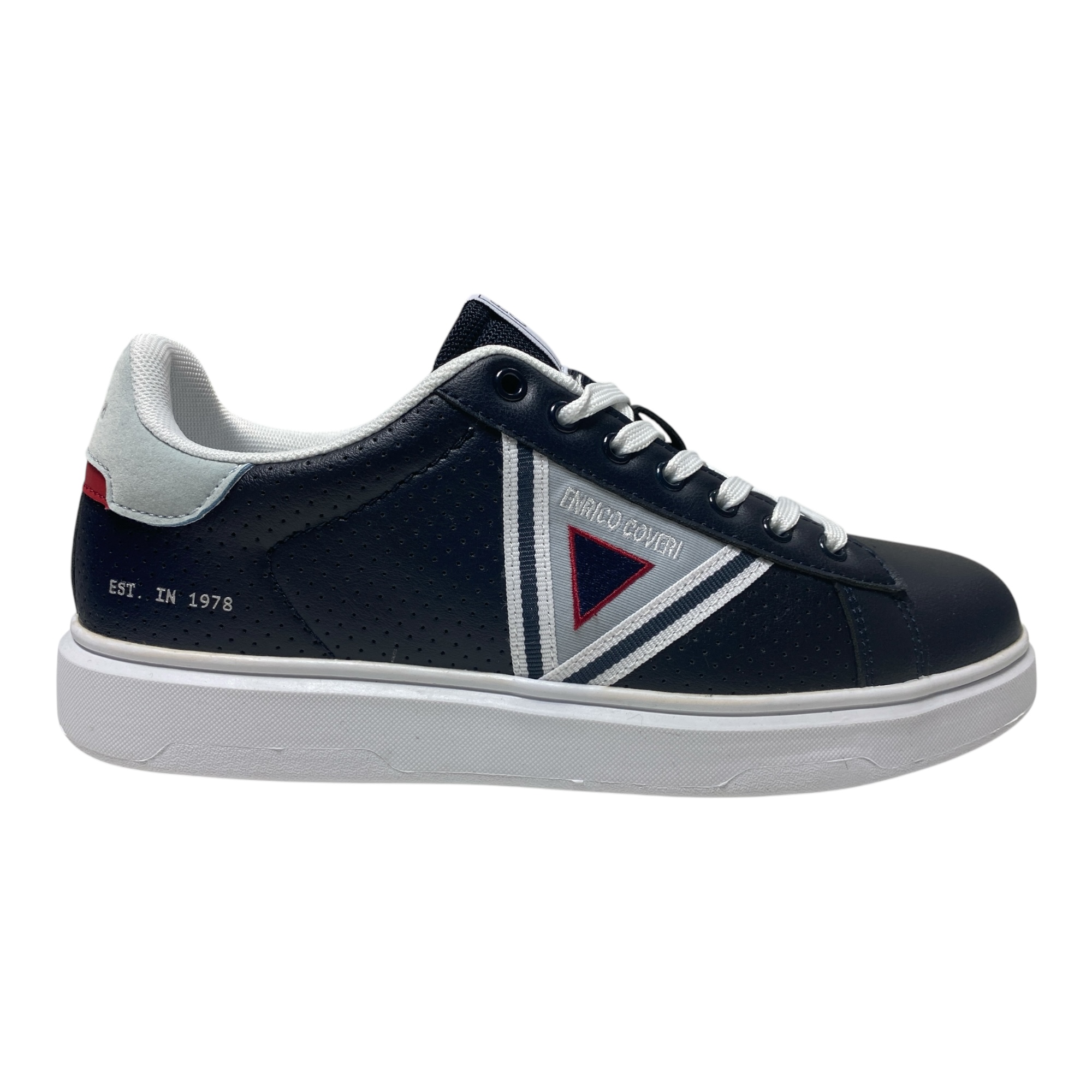 SCARPE SNEAKERS UOMO ENRICO COVERI JEROM ECM414220 52 BLU ORIGINALE AI 2025