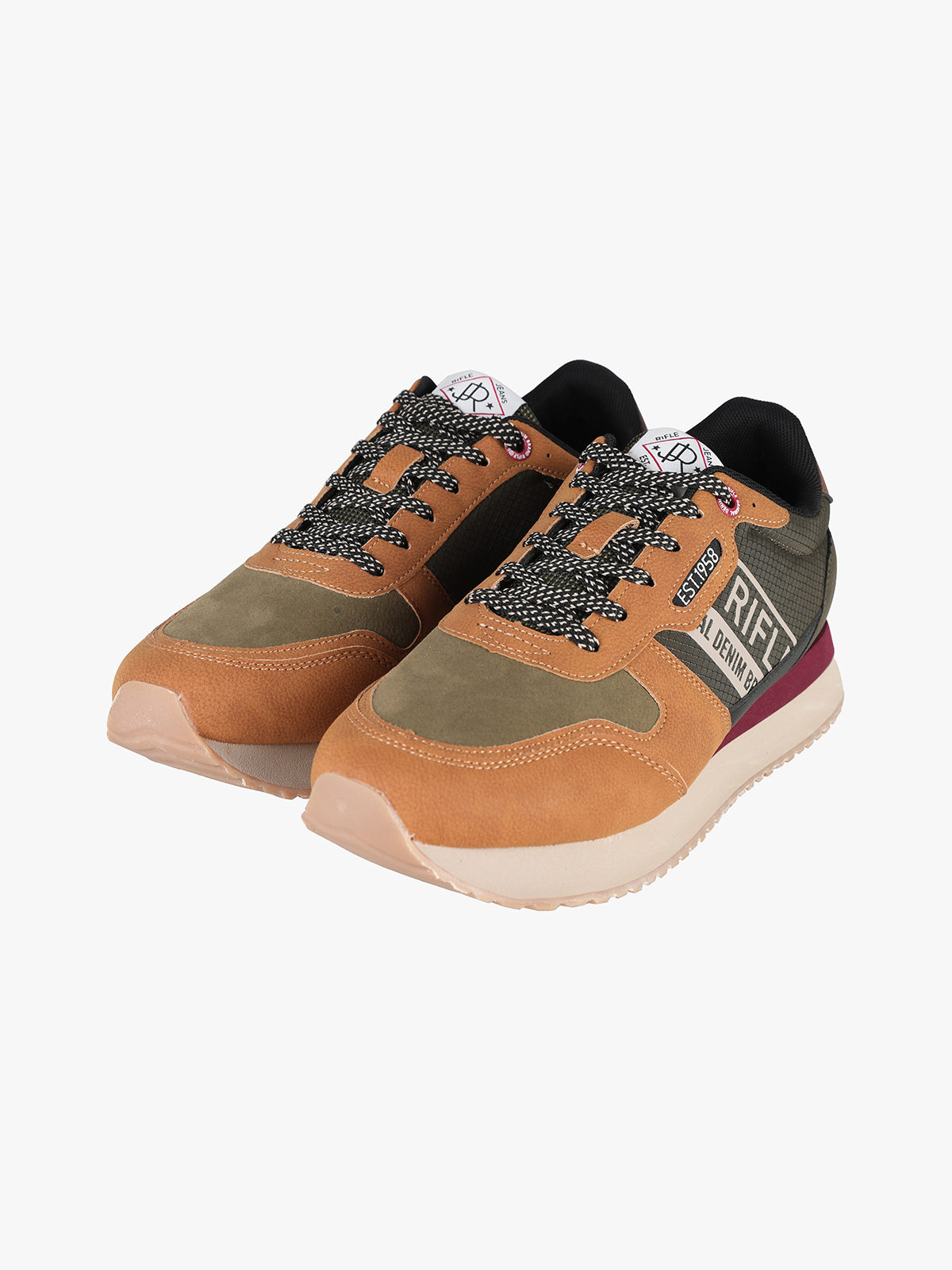 SCARPE SNEAKERS UOMO RIFLE EVARAGE RFM423H30 ECO PELLE 03 GIALLO ORIGINAL AI2025