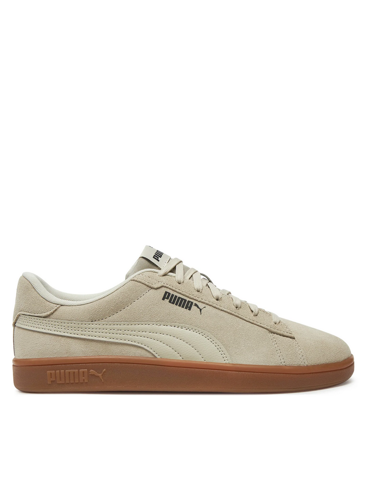 SCARPE SNEAKERS UOMO PUMA SMASH 3 390984 PELLE 17 BEIGE ORIGINALE AI 2025