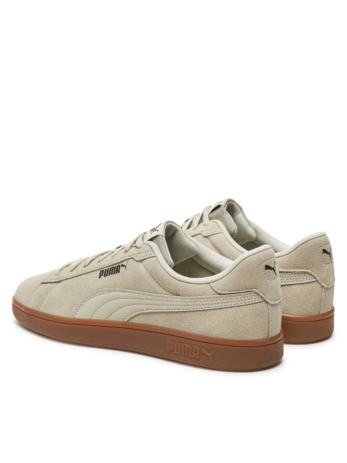 SCARPE SNEAKERS UOMO PUMA SMASH 3 390984 PELLE 17 BEIGE ORIGINALE AI 2025