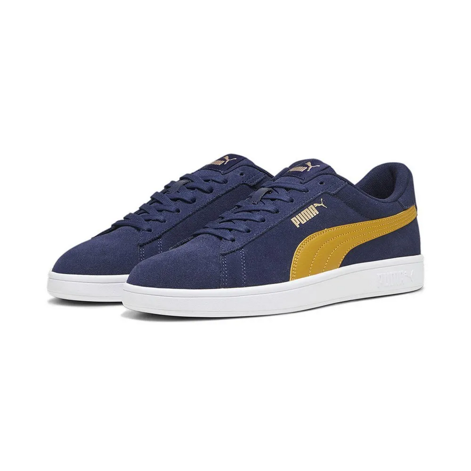 SCARPE SNEAKERS UOMO PUMA SMASH 3 390984 PELLE 11 BLU ORIGINALE AI 2025