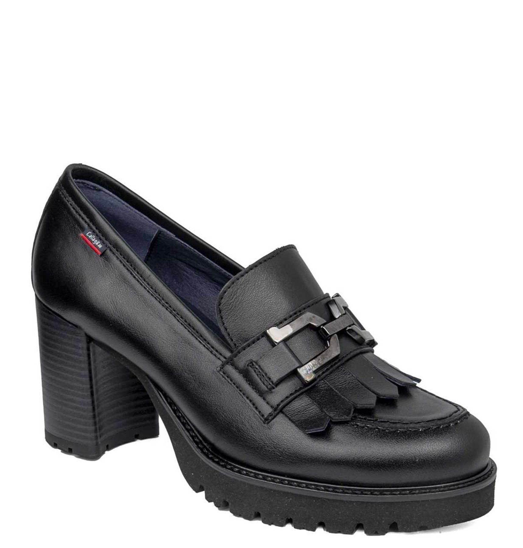 SCARPE DECOLTE TACCO DONNA CALLAGHAN JAZZ MILANO 30804 PELLE NERO ORIGINALAI2025