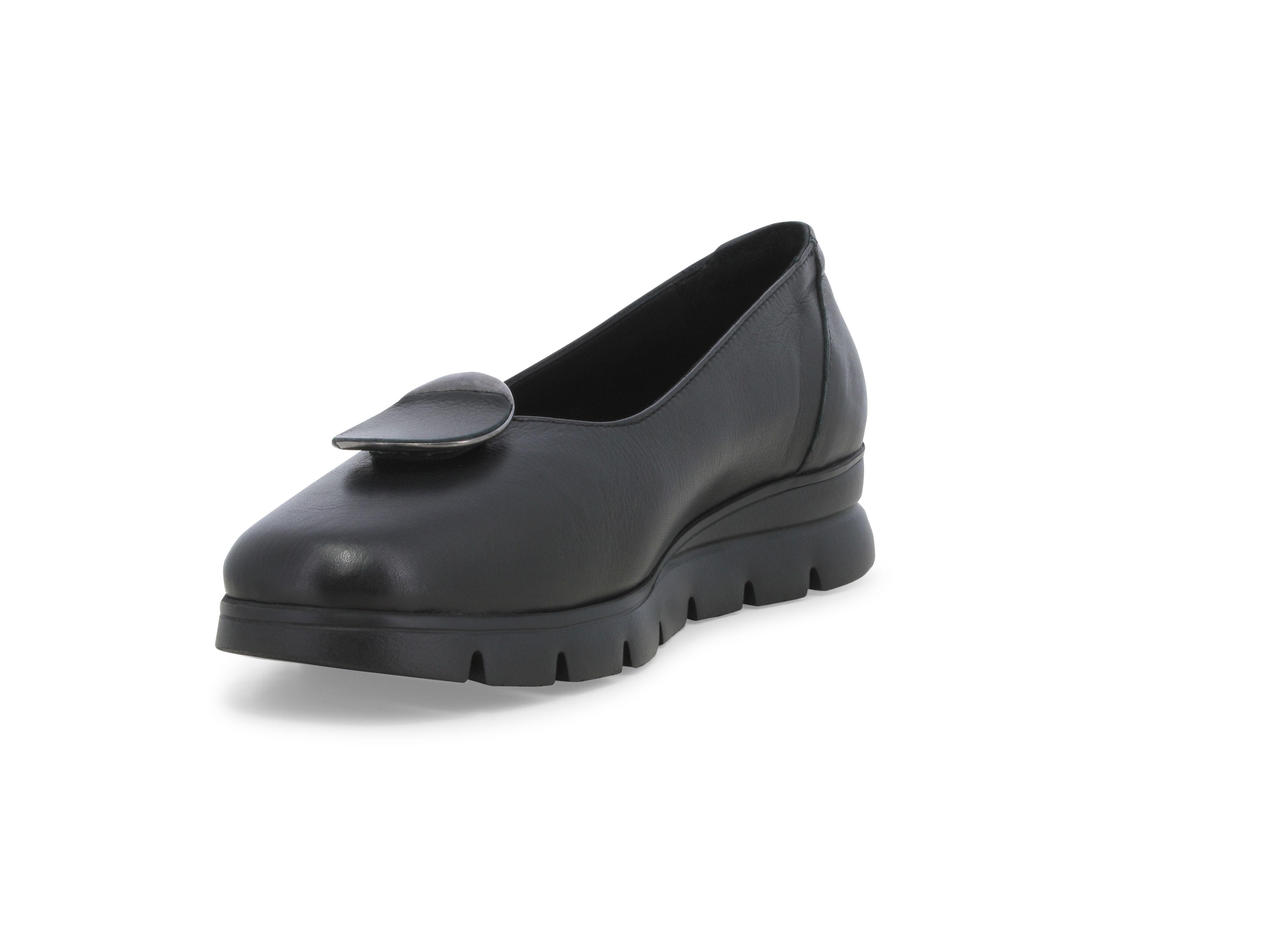 SCARPE MOCASSINO DONNA WALK MELLUSO 055004 PELLE NERO ORIGINALE AI 2025