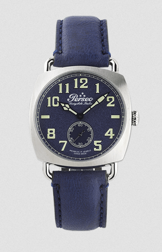 OROLOGIO DATA TEMPO UOMO PERSEO DIRIGIBILE 10304 02 38 BLU PELLE ORIGINAL AI2025