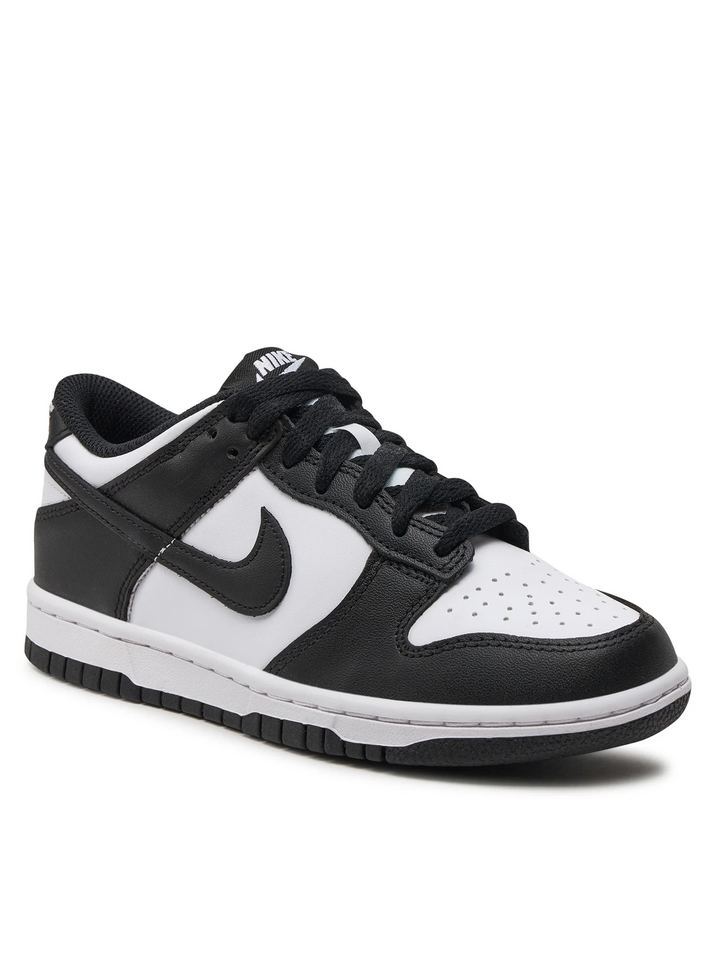 SCARPE SNEAKERS DONNA NIKE DUNK LOW CW1590 PELLE 100 NERO ORIGINALE AI 2025