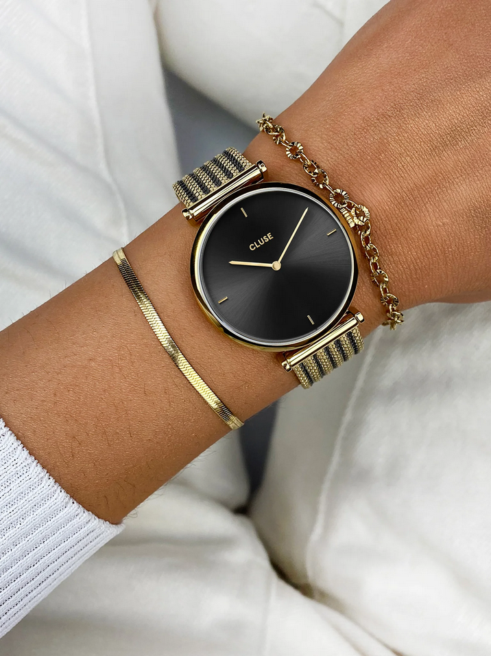 OROLOGIO QUARZO TEMPO DONNA CLUSE CW10403 33 ACCIAIO NERO ORIGINALE AI 2025