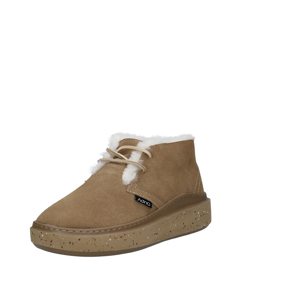 SCARPE STIVALETTI CASUAL UOMO ADNO BLANK AOM100700 PELLE BEIGE ORIGINALE AI 2025