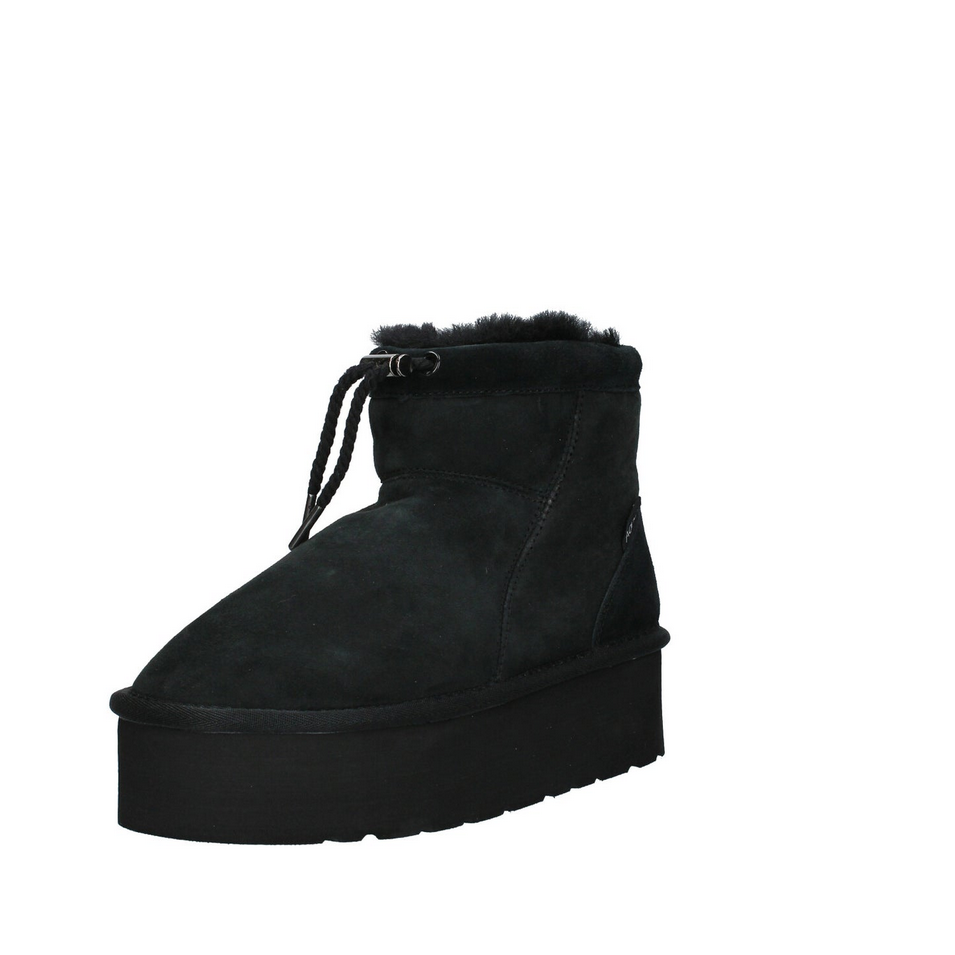 SCARPE STIVALETTI DONNA ADNO MAXI LULL AOW100101 SHEEP PELLE NERO ORIGINAL 2025