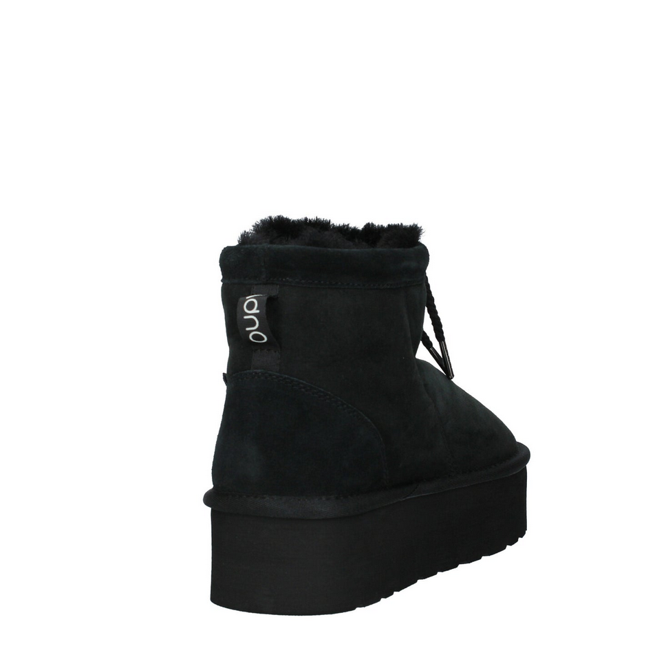 SCARPE STIVALETTI DONNA ADNO MAXI LULL AOW100101 SHEEP PELLE NERO ORIGINAL 2025