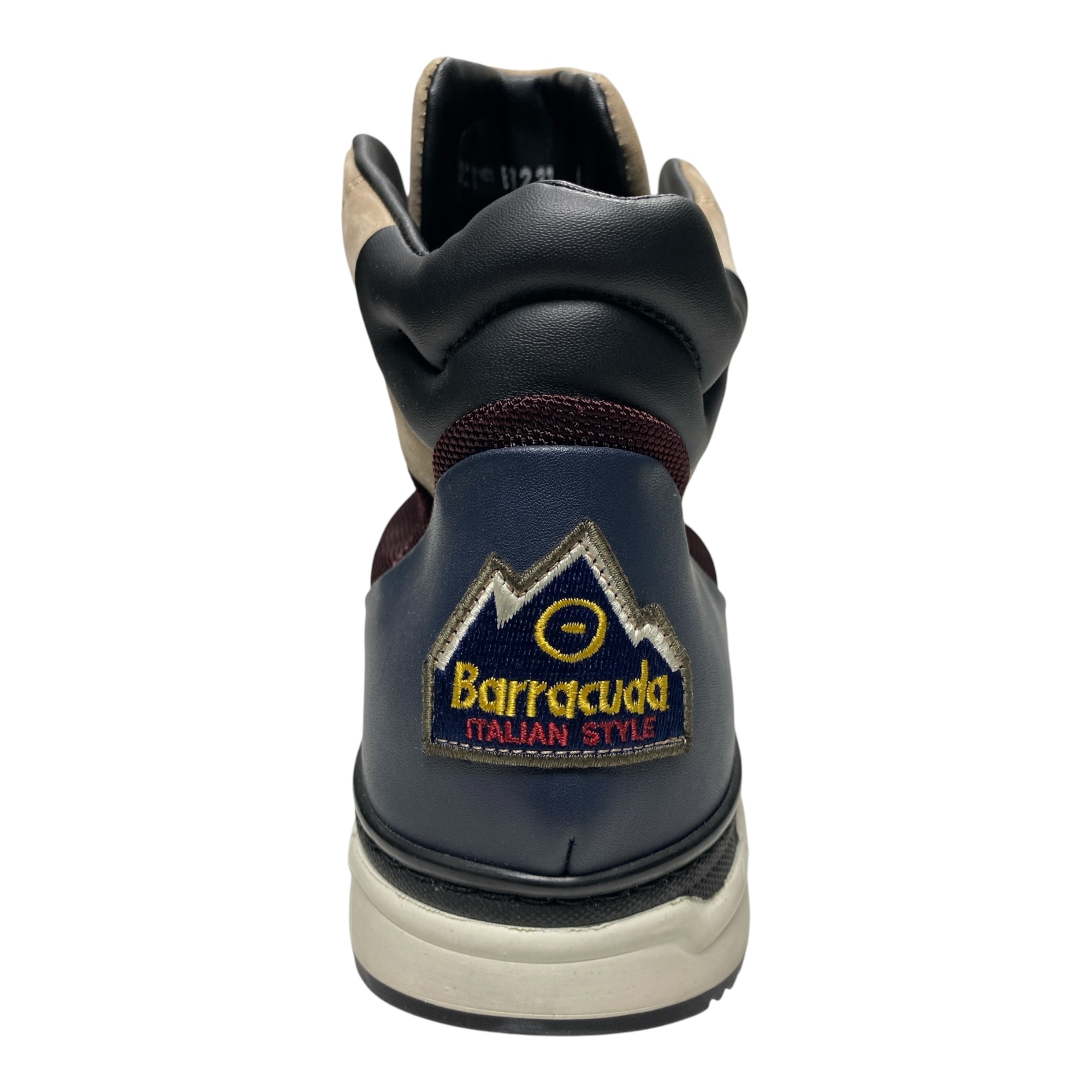 SCARPE SNEAKERS ALTE UOMO BARRACUDA BU3237D PELLE BLU ORIGINALE AI