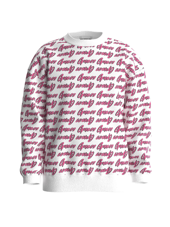 FELPA FELPE MAGLIA RAGAZZA GUESS J4YQ06KA6R4 BIANCO ORIGINALE AI 2025