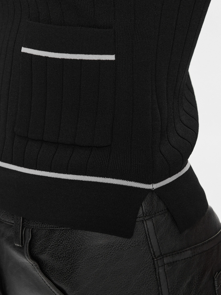 MAGLIA TOP MAGLIE DONNA AX ARMANI EXCHANGE 3DYE2A YMH6Z NERO ORIGINALE AI 2025