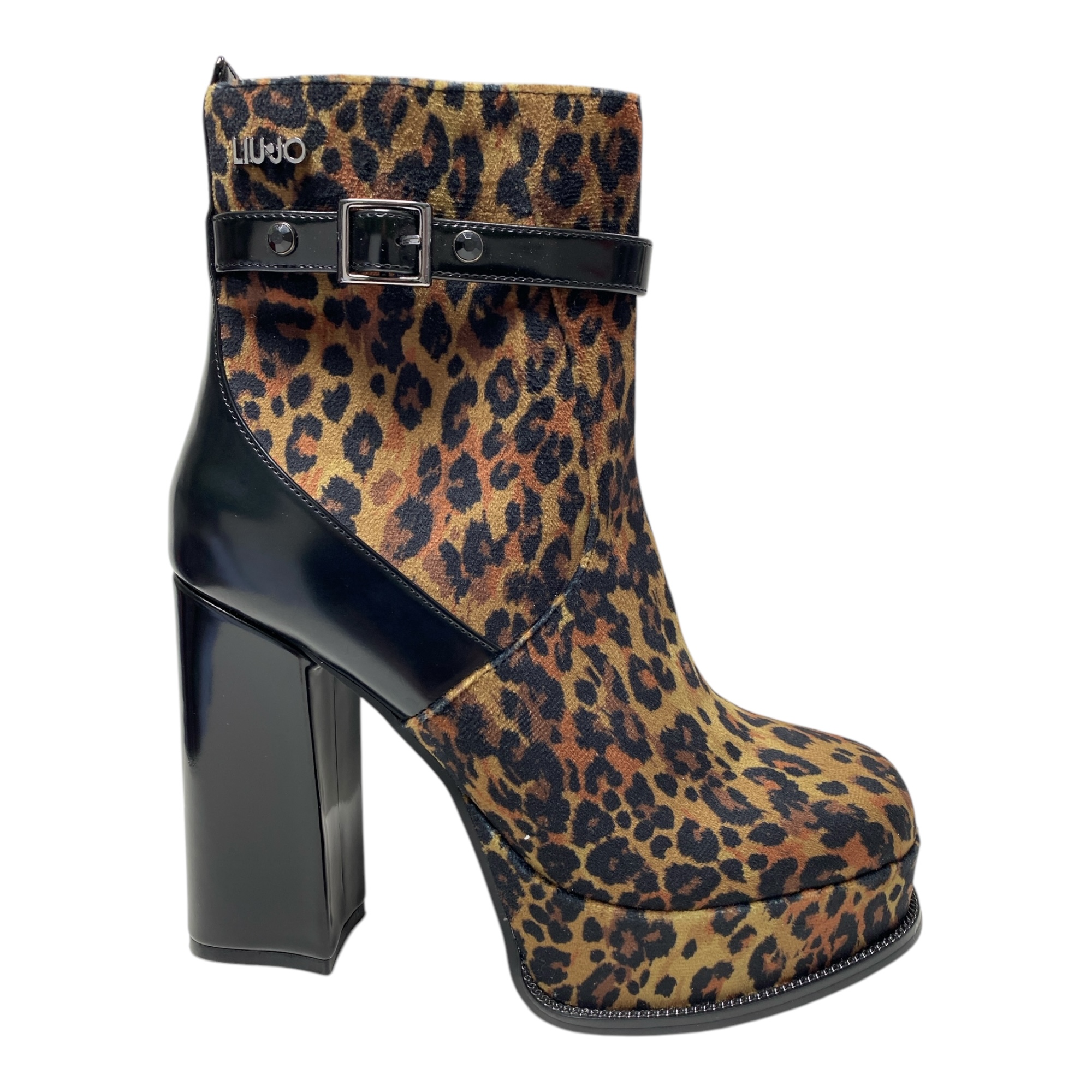 SCARPE TRONCHETTO DONNA LIU JO LEONIE NAIRA 03 SF3207 TX374 PELLE ORIGINALE AI