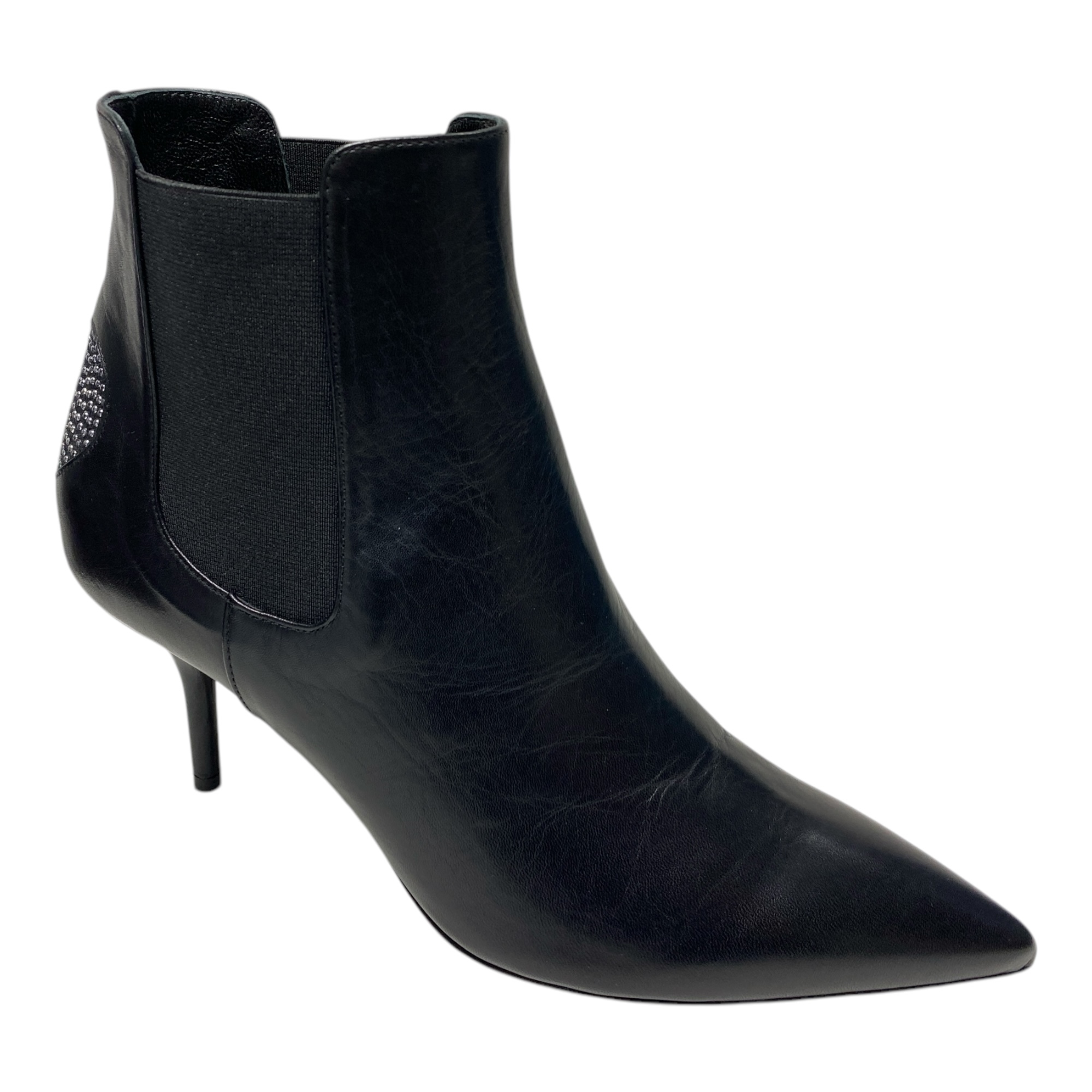 SCARPE TRONCHETTO DONNA LOVE MOSCHINO JA21096C06JA0000 SPILLO PELLE ORIGINALE AI