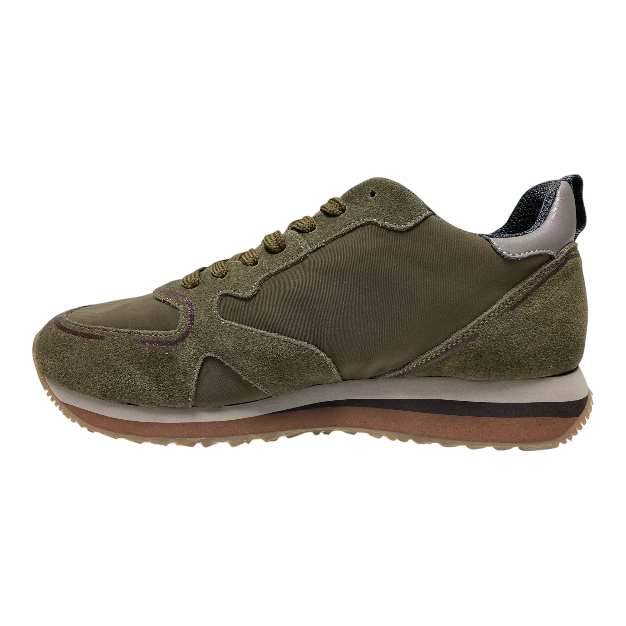 SCARPE SNEAKERS UOMO GUARDIANI WEN 0099 AGM009904 PELLE VERDE ORIGINALE AI