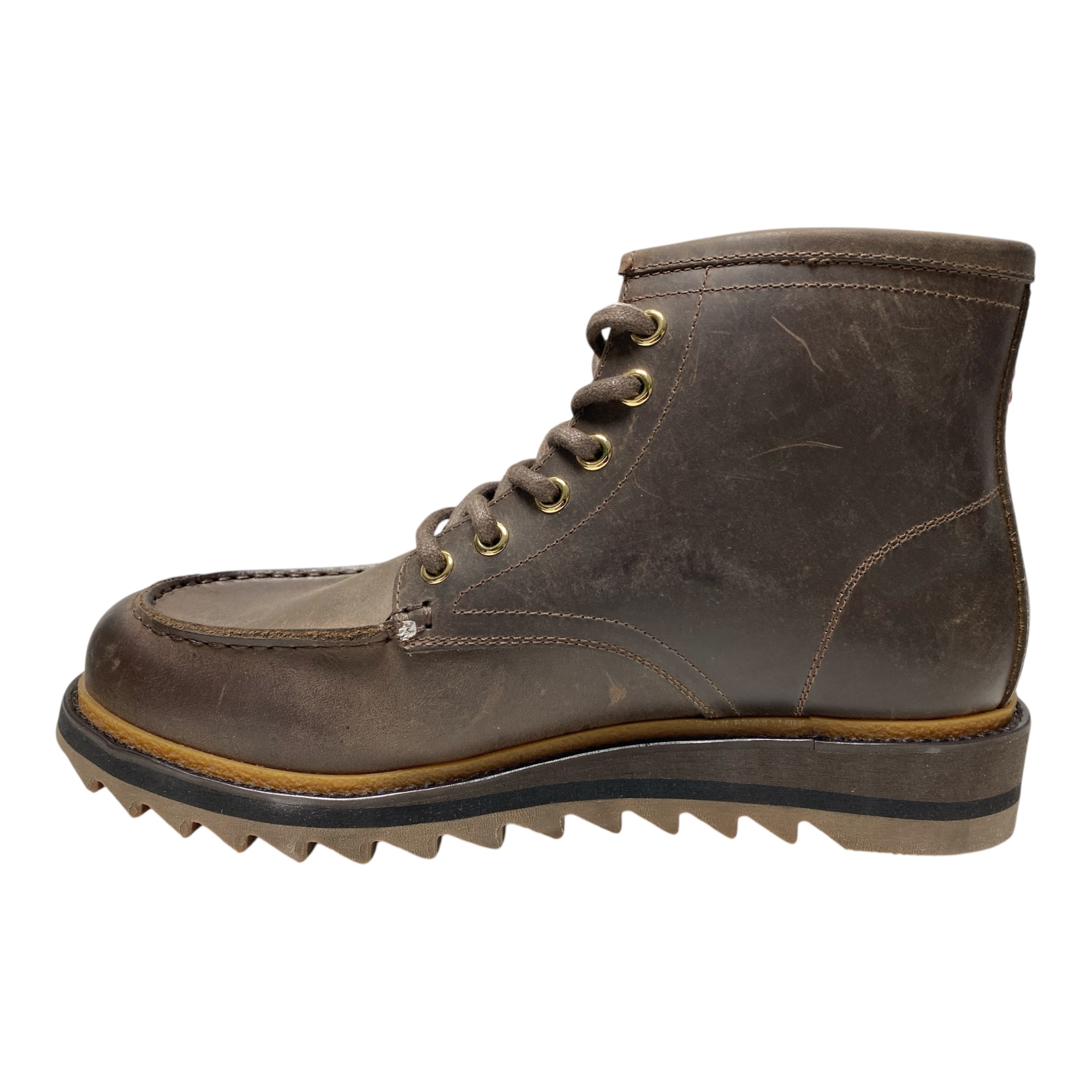 SCARPE SCARPONI UOMO SAX FIRENZE GIORDANO SAM423M42 PELLE MARRONE ORIGINALE AI