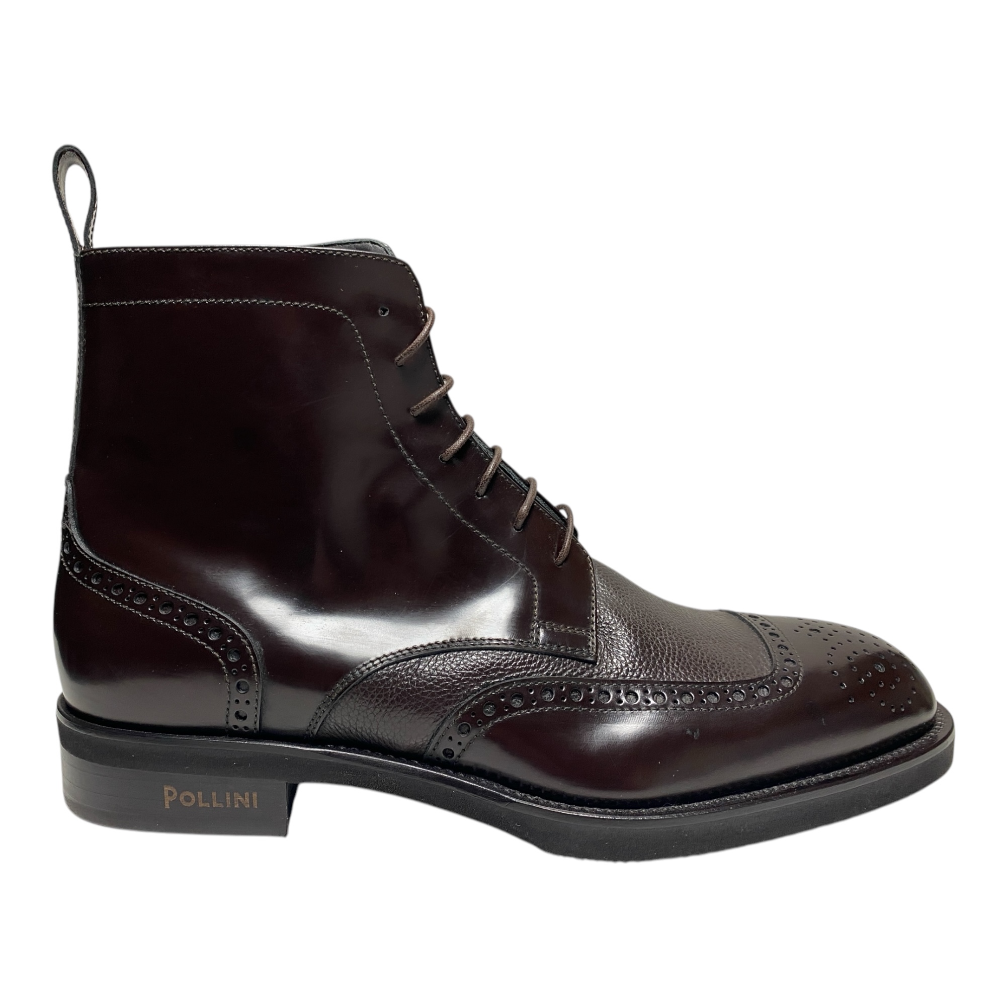 SCARPE STIVALETTI UOMO POLLINI ECOS SB2106XX1H99999B PELLE MORO ORIGINALE AI