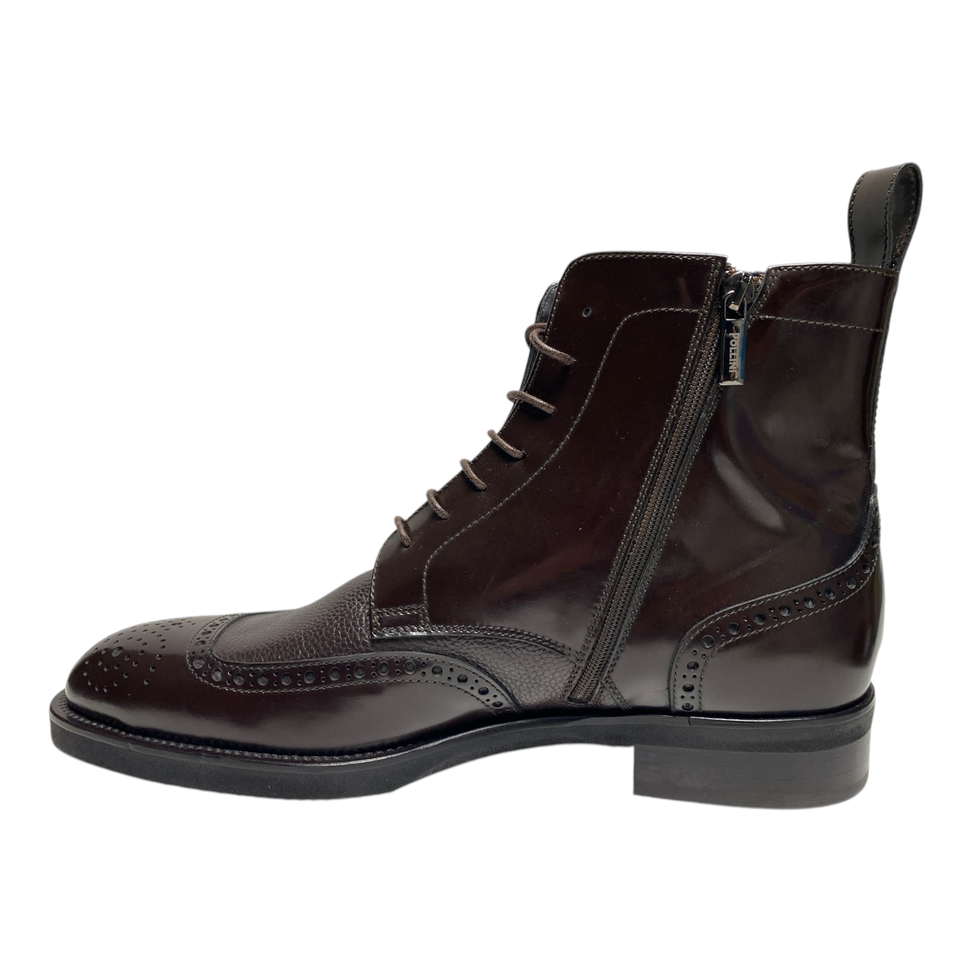 SCARPE STIVALETTI UOMO POLLINI ECOS SB2106XX1H99999B PELLE MORO ORIGINALE AI