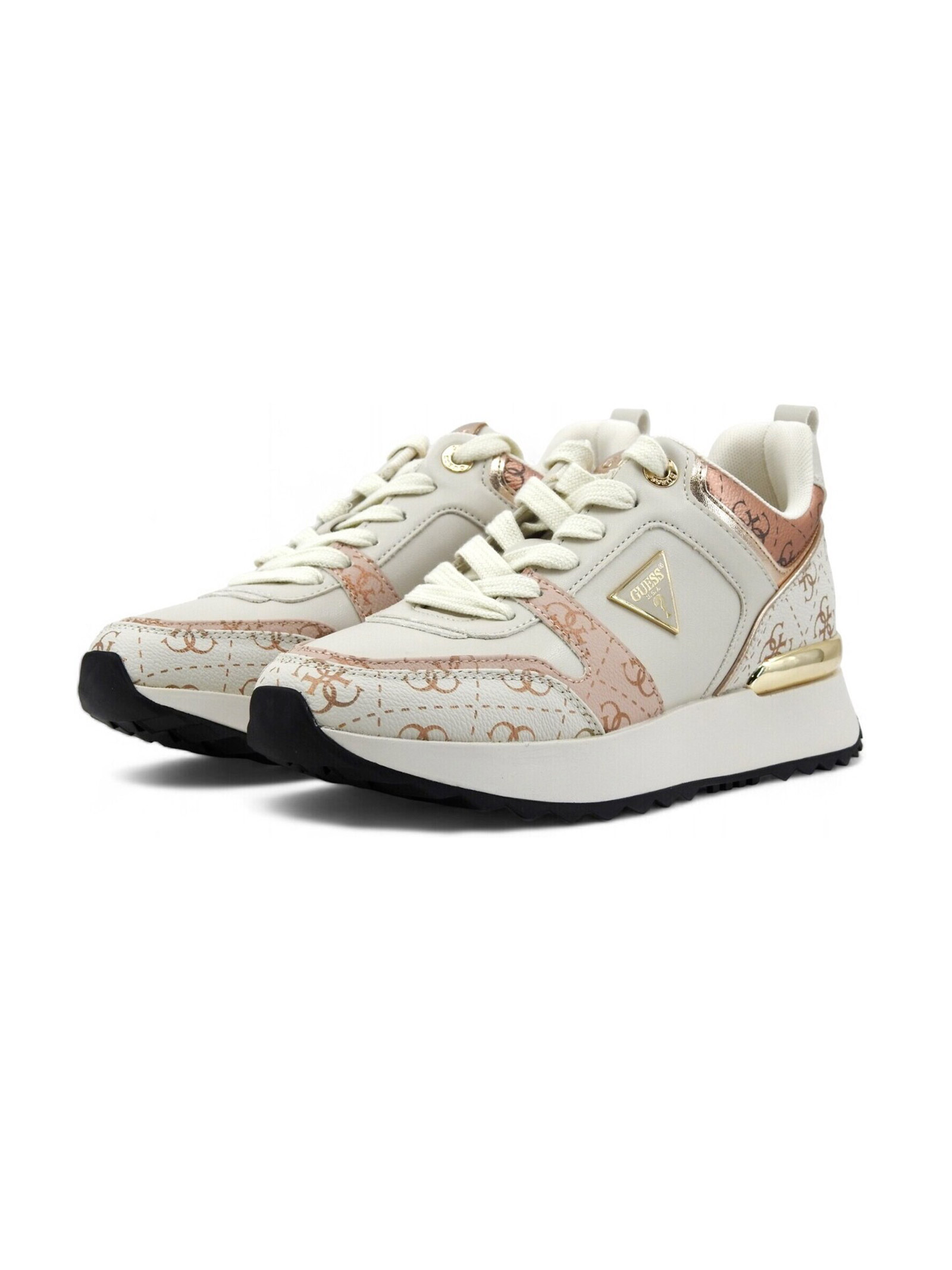 SCARPE SNEAKERS DONNA GUESS FLTKYNELE12 PELLE ROSA ORIGINALE AI 2025