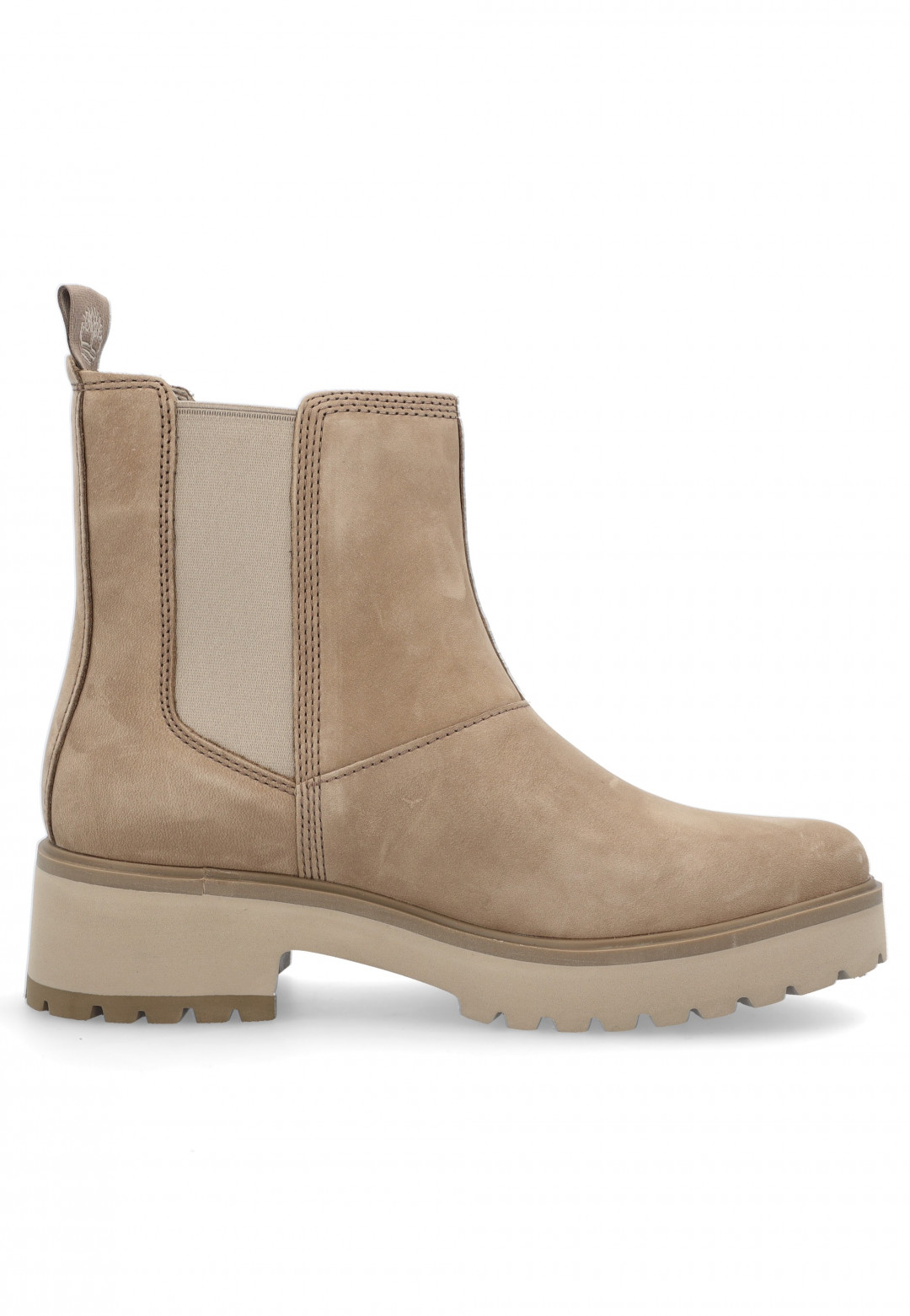 SCARPE STIVALETTI DONNA TIMBERLAND CARNABY TB 0A41CW PELLE BEIGE ORIGINAL AI2025