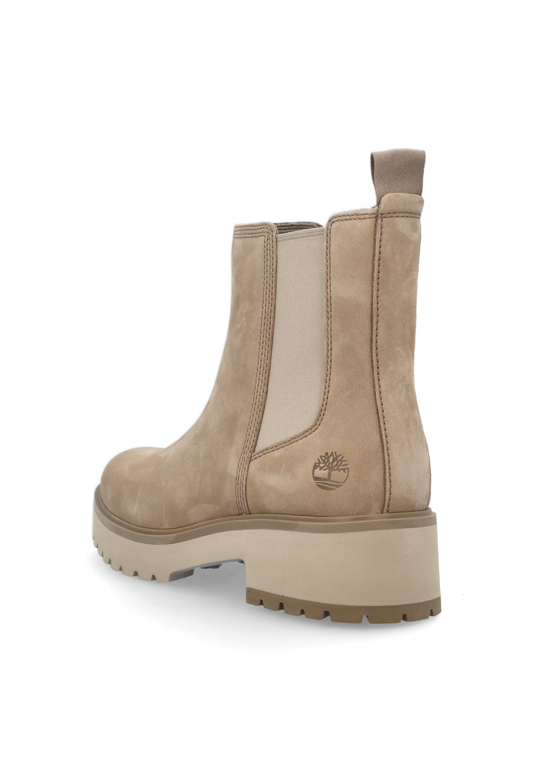 SCARPE STIVALETTI DONNA TIMBERLAND CARNABY TB 0A41CW PELLE BEIGE ORIGINAL AI2025
