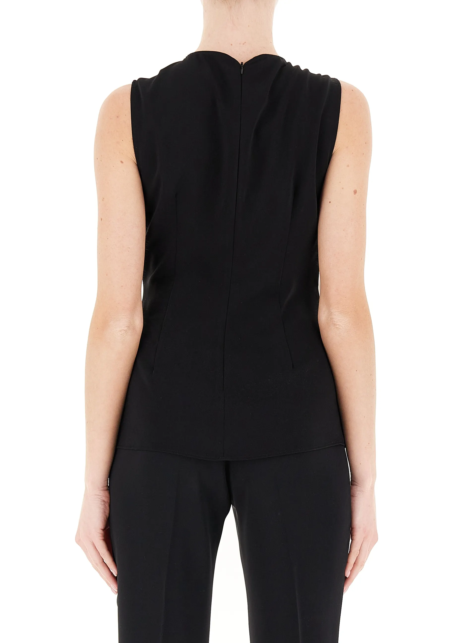 MAGLIA BLUSA TOP DONNA DIANA GALLESI 2365R102920N 80 BIANCO ORIGINALE PE 2025