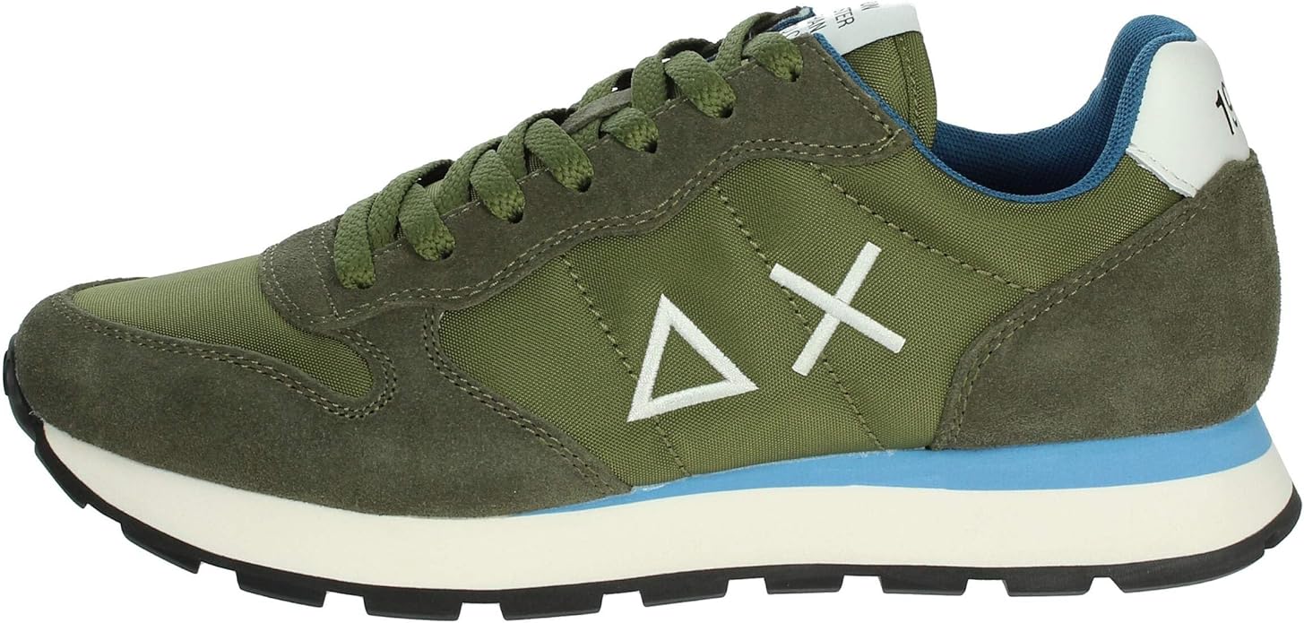 SCARPE SNEAKERS UOMO SUN68 TOM SOLID Z35101 PELLE 19 VERDE ORIGINALE PE 2025