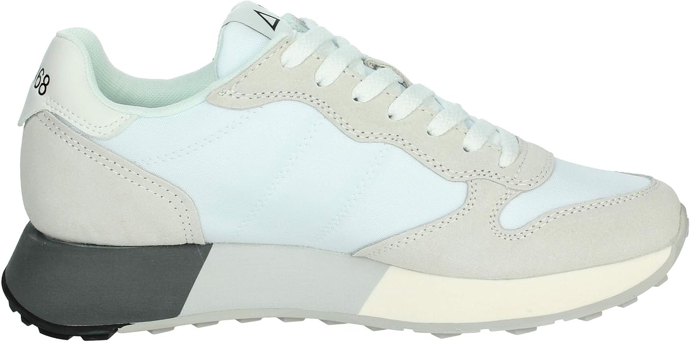 SCARPE SNEAKERS UOMO SUN68 JAKI 2 Z35112 PELLE 0101 BIANCO ORIGINALE PE 2025