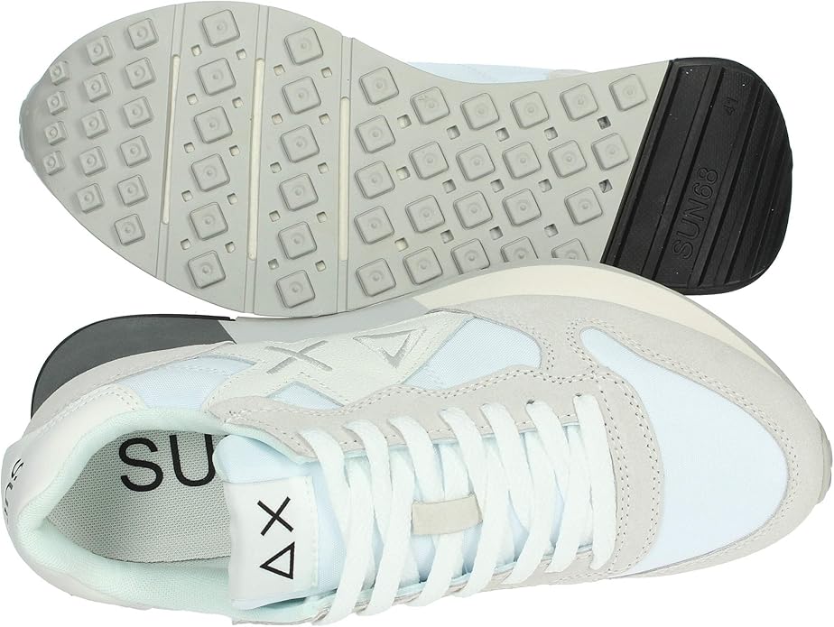 SCARPE SNEAKERS UOMO SUN68 JAKI 2 Z35112 PELLE 0101 BIANCO ORIGINALE PE 2025